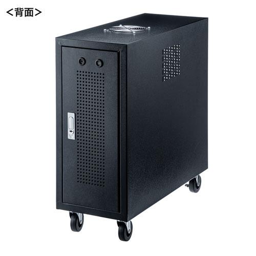 サンワサプライ CP-THBOX2UBK キャスター付き添い人こしきボックス席（2U・黒いこと）