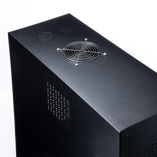 サンワサプライ CP-THBOX2UBK キャスター付き添い人こしきボックス席（2U・黒いこと）