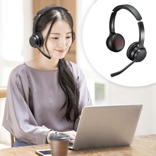 サンワサプライ MM-BTSH62BK Bluetoothヘッドセット（両耳タイプ・単一指向性）｜pc-express｜03