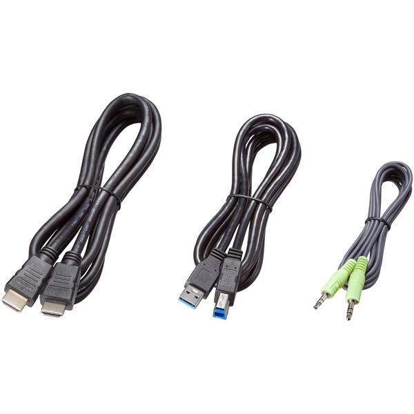 サンワサプライ SW-KVM4U3HD 4K対応HDMIパソコン自動切替器（4：1）の画像