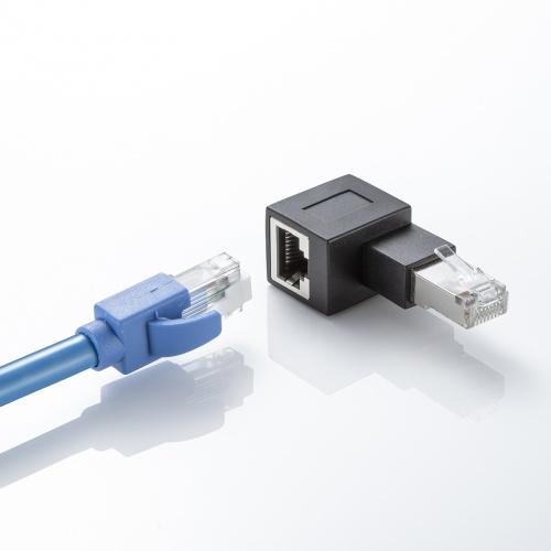 サンワサプライ ADT-RJ6A-LR RJ-45L型変換アダプタ（右出し、カテゴリ6A STP）｜pc-express｜08