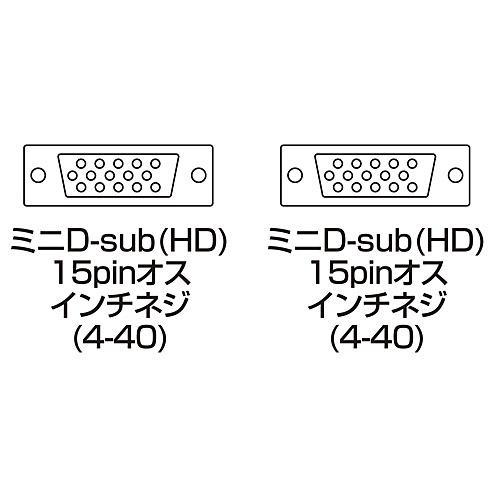 サンワサプライ KC-NMV150K ナイロンメッシュディスプレイケーブル（アナログRGB・15m）_1