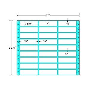  東洋印刷 MT12Q タックフォームラベル 12インチ×10  6インチ 27面付(1ケース500折)…