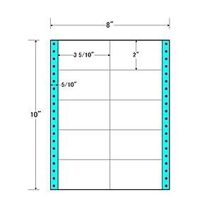 東洋印刷 MM8B タックフォームラベル 8インチ×10インチ 10面付(1ケース500折)