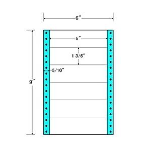  東洋印刷 MM6K タックフォームラベル 6インチ×9インチ 6面付(1ケース1000折)