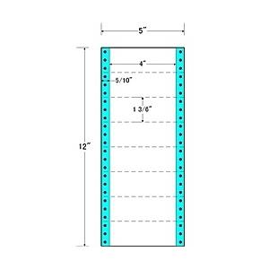  東洋印刷 MX5A タックフォームラベル 5インチ×12インチ 8面付(1ケース1000折)
