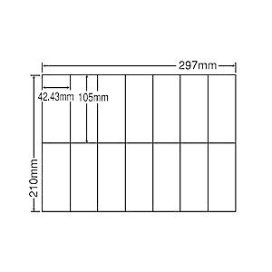 東洋印刷 C14QF シートカットラベル A4版 14面付(1ケース500シート)