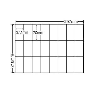 東洋印刷 C24UF シートカットラベル A4版 24面付(1ケース500シート)
