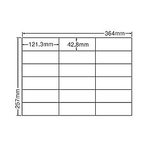 東洋印刷 E18GF シートカットラベル B4版 18面付(1ケース500シート)