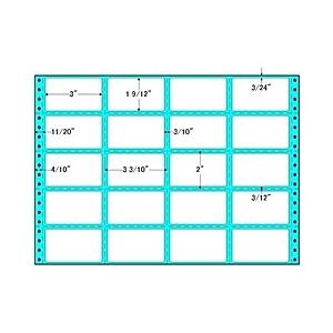 東洋印刷 RT14W タックフォームラベル 14インチ×10インチ 20面付(1ケース500折)