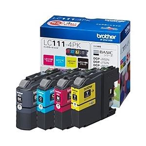 ブラザー LC111-4PK インクカートリッジ お徳用4色パック｜pc-express