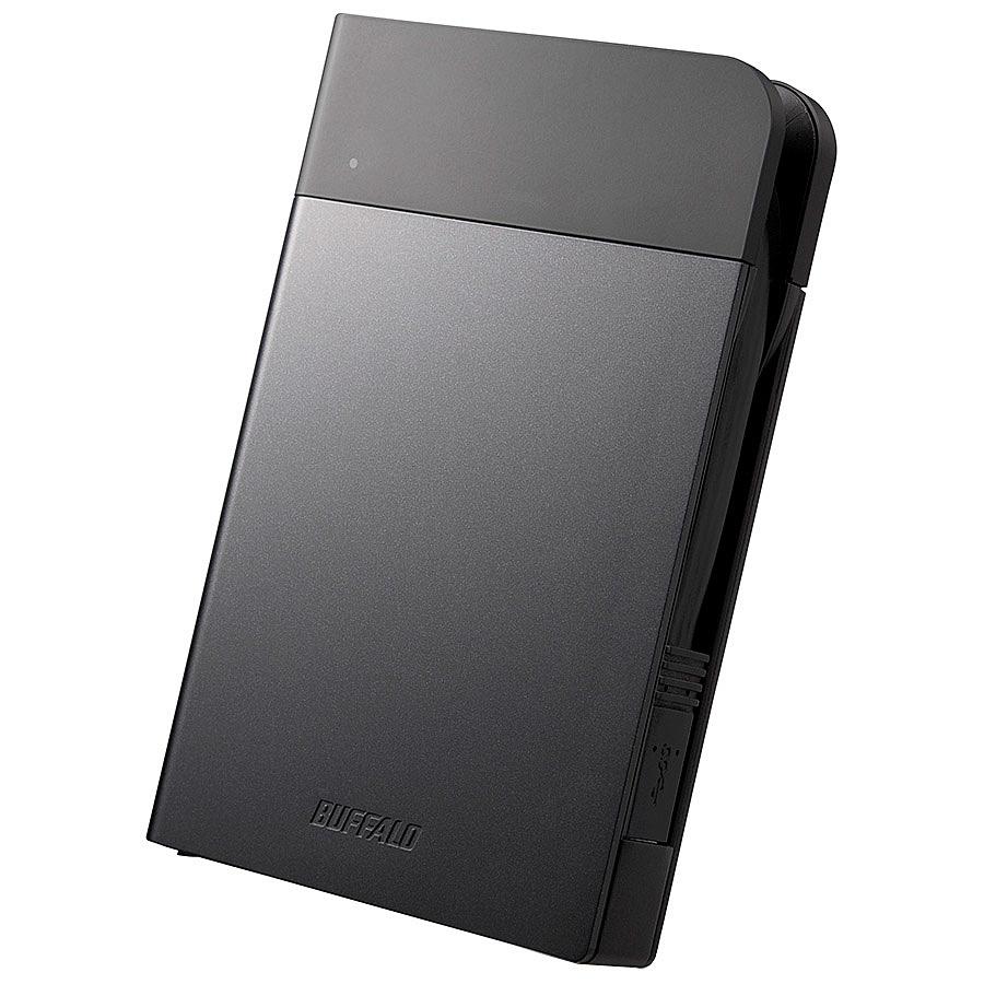 バッファロー HD-PZN2.0U3-B ICカード対応MILスペック 耐衝撃ボディー防雨防塵ポータブルHDD 2TB ブラック