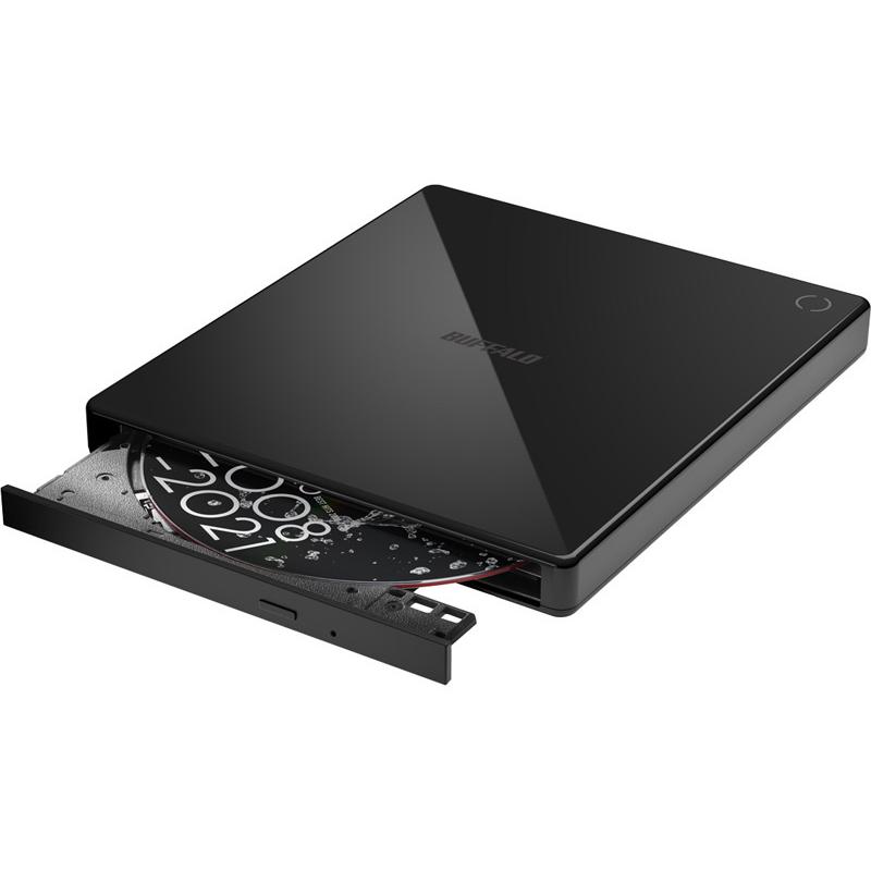 BUFFALO RR-W1 ラクレコ+ CD音楽スマホ化 ブラック スマートフォン用CDレコーダー「ラクレコ＋」Wi-Fiモデル ブラック RR
