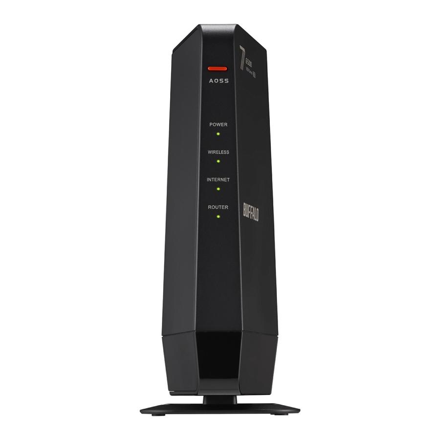 バッファロー WSR6500BE6P/DBK 無線LAN親機11be/ ax/ ac/ n/ a/ g/ b 5764+688Mbps ブラックの画像
