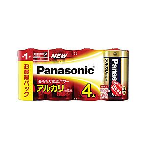 Panasonic LR20XJ/4SW アルカリ乾電池 単1形 4本シュリンクパック｜pc-express