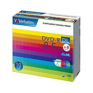 Verbatim DHR85HP10V1 DVD-R DL 8.5GB PCデータ用 8倍速対応 10枚スリムケース入り ワイド印刷可能｜pc-express
