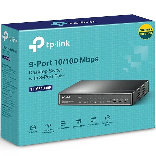 TP-LINK TL-SF1009P(UN) 9ポート10/ 100Mbps デスクトップスイッチ（8 PoE+ポート搭載）｜pc-express｜08