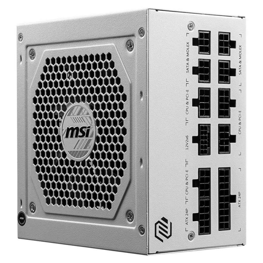 MSI MAG A850GL PCIE5 WHITE 80PLUS GOLD認証取得 ATX 3.0対応 フル