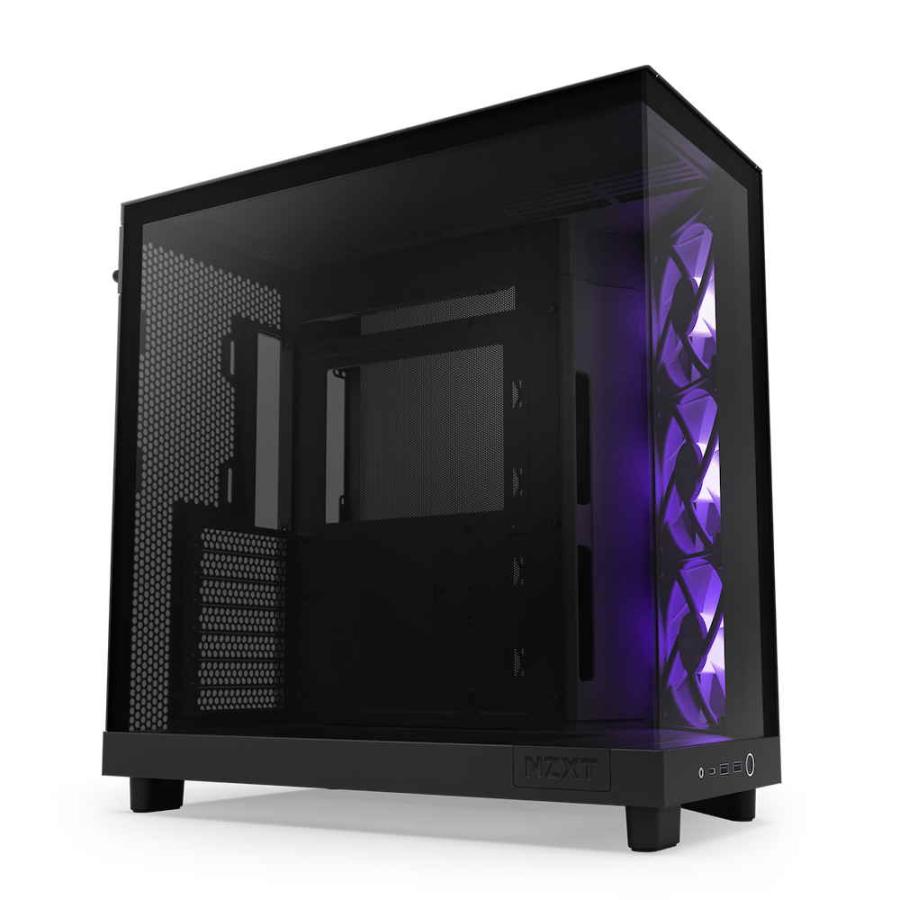 NZXT H6 Flow RGB Black(CC-H61FB-R1) 高エアフローミドルタワーケース  