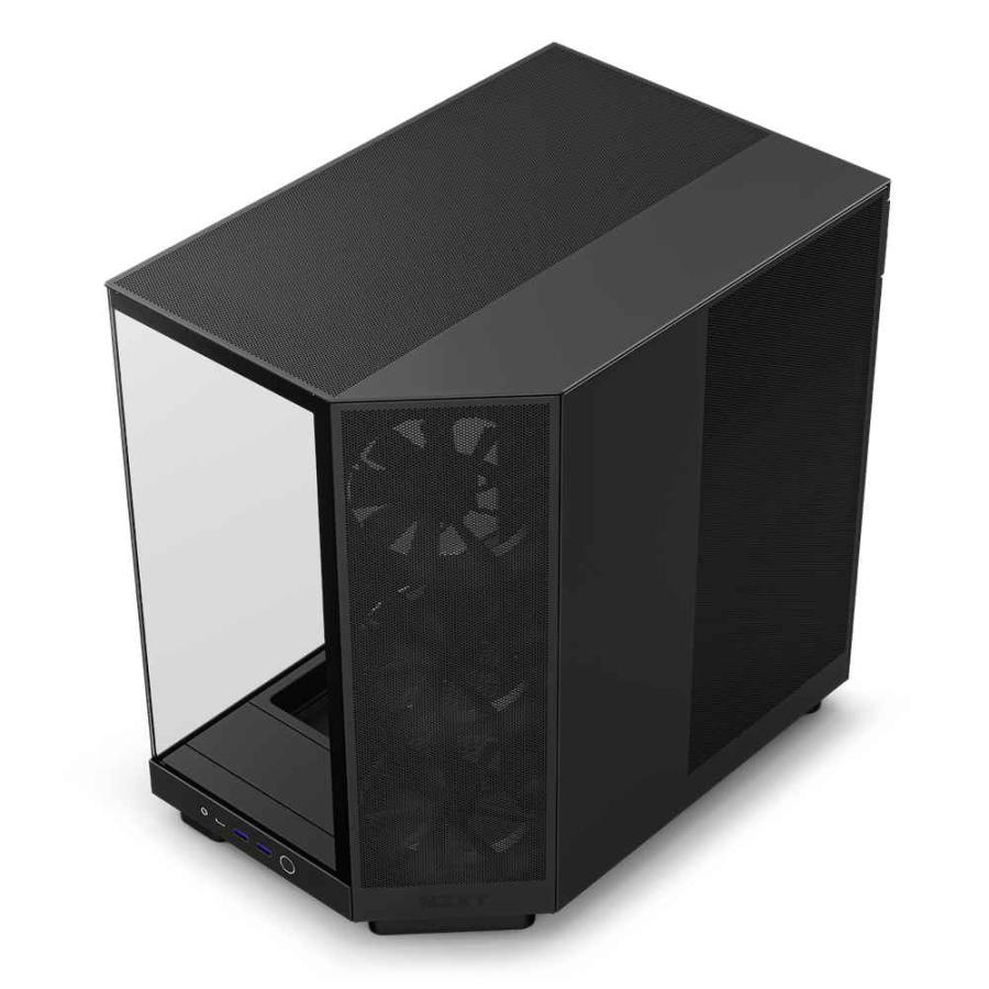 NZXT H6 Flow Black(CC-H61FB-01) 高エアフローミドルタワーケース F120Q Airflowファン3基搭載 ブラック｜pc-koubou｜02