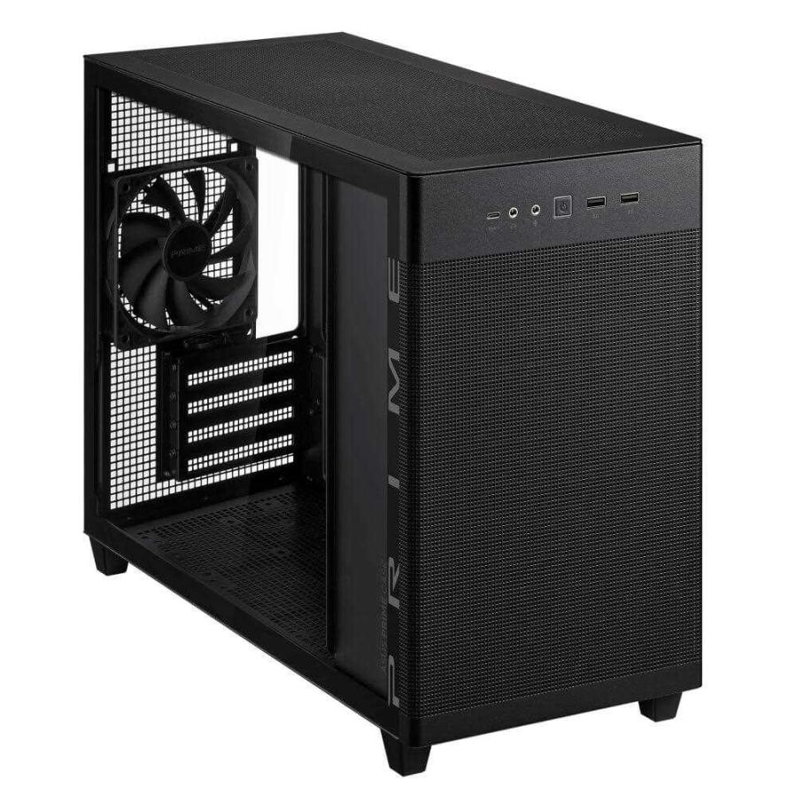 ASUS AP201 ASUS PRIME CASE TG 左サイドに強化ガラスパネル搭載 