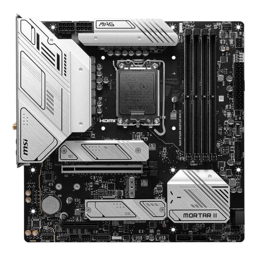MSI MAG B760M MORTAR WIFI II インテル Core プロセッサー(第14世代)対応MicroATXマザーボード_1