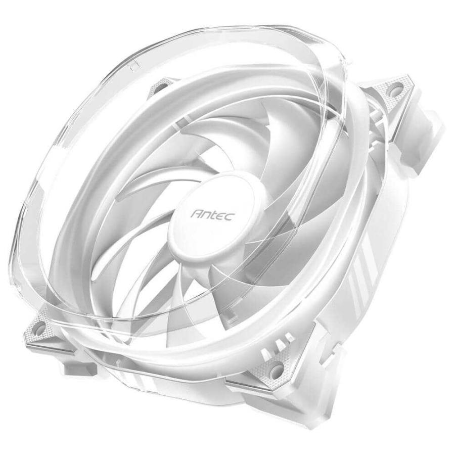 Antec Fusion 120 ARGB White 5PK 外側のリングが光るデザインを採用したARGBファン 5個+専用コントローラー付属パック ホワイト｜pc-koubou｜07