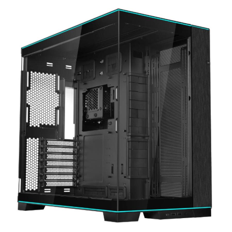 Lian Li O11D EVO RGB Black デュアル ARGB ライト ストリップが特徴的 