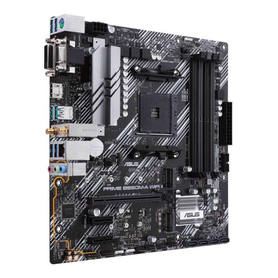 ASUS PRIME B550M-A WIFI II AMD B550チップセット搭載MicroATX