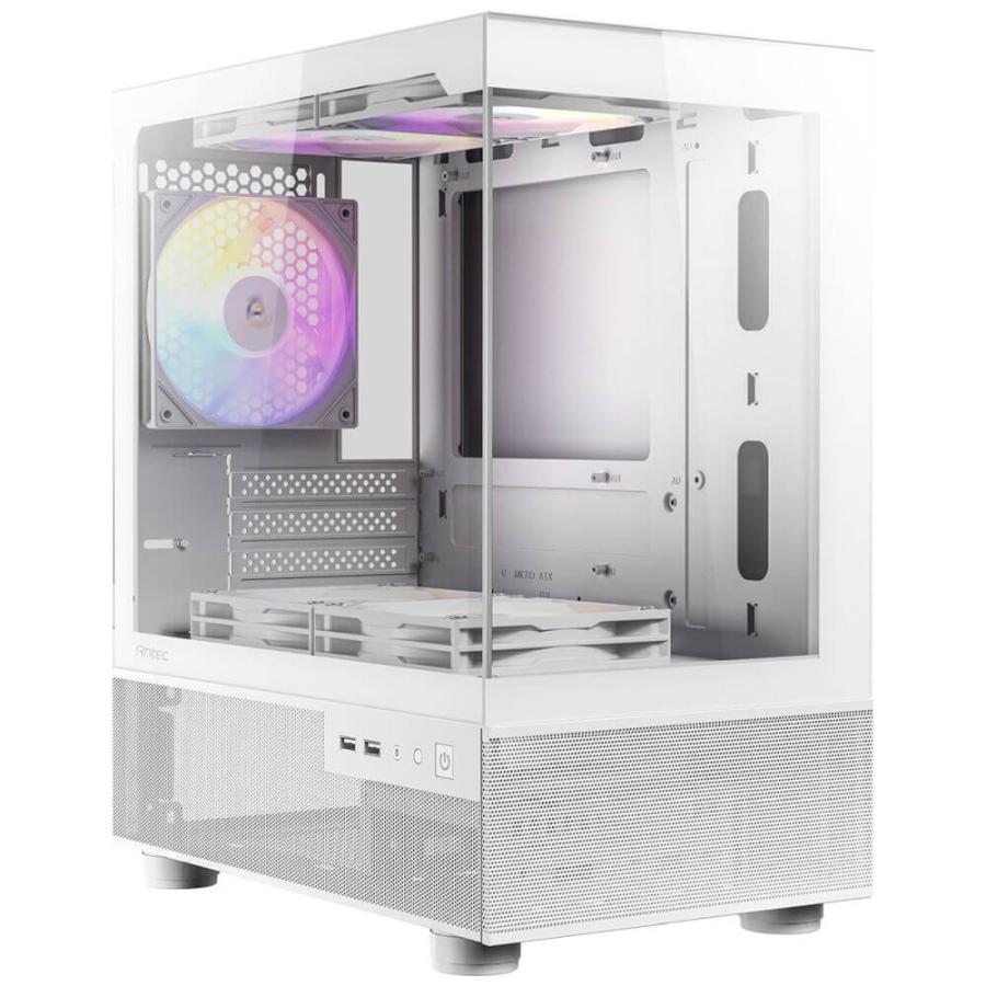 Antec CX200M RGB Elite White RGBファン5個標準搭載のmicroATX対応 