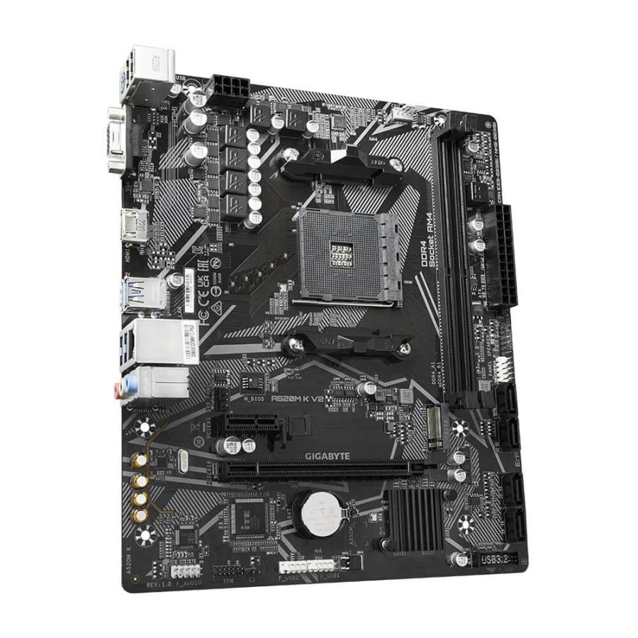 GIGABYTE A520M K V2 AMD A520チップセット搭載 MicroATXマザーボード
