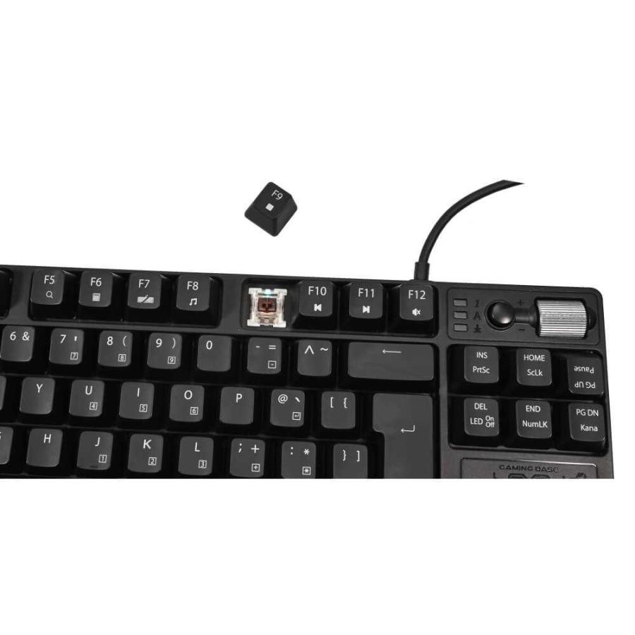 パソコン工房 メカニカルゲーミングキーボード 日本語 茶軸 ブラック