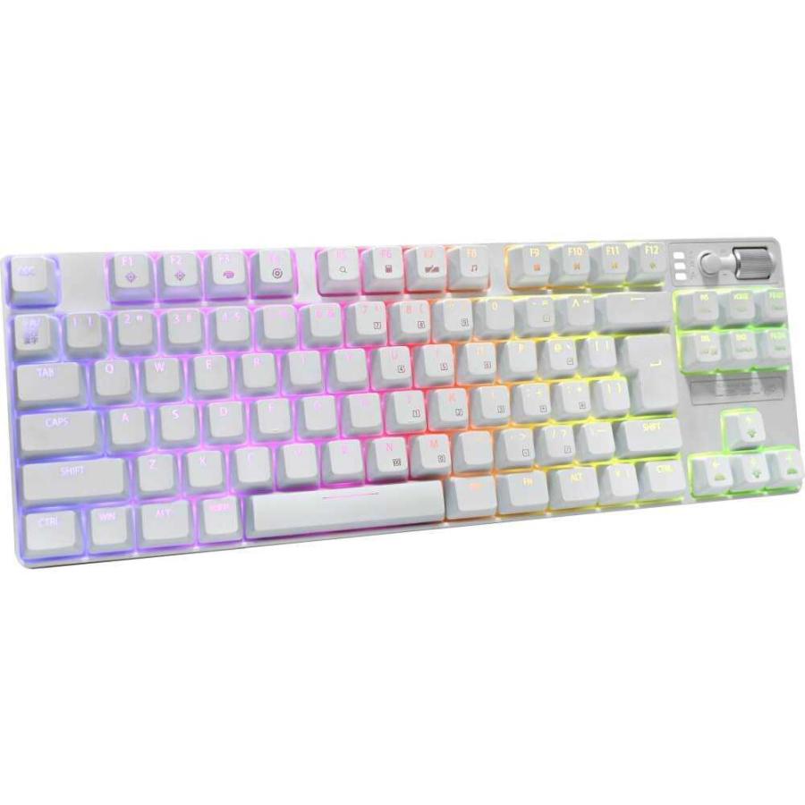 パソコン工房 メカニカルゲーミングキーボード 日本語 茶軸 ホワイト