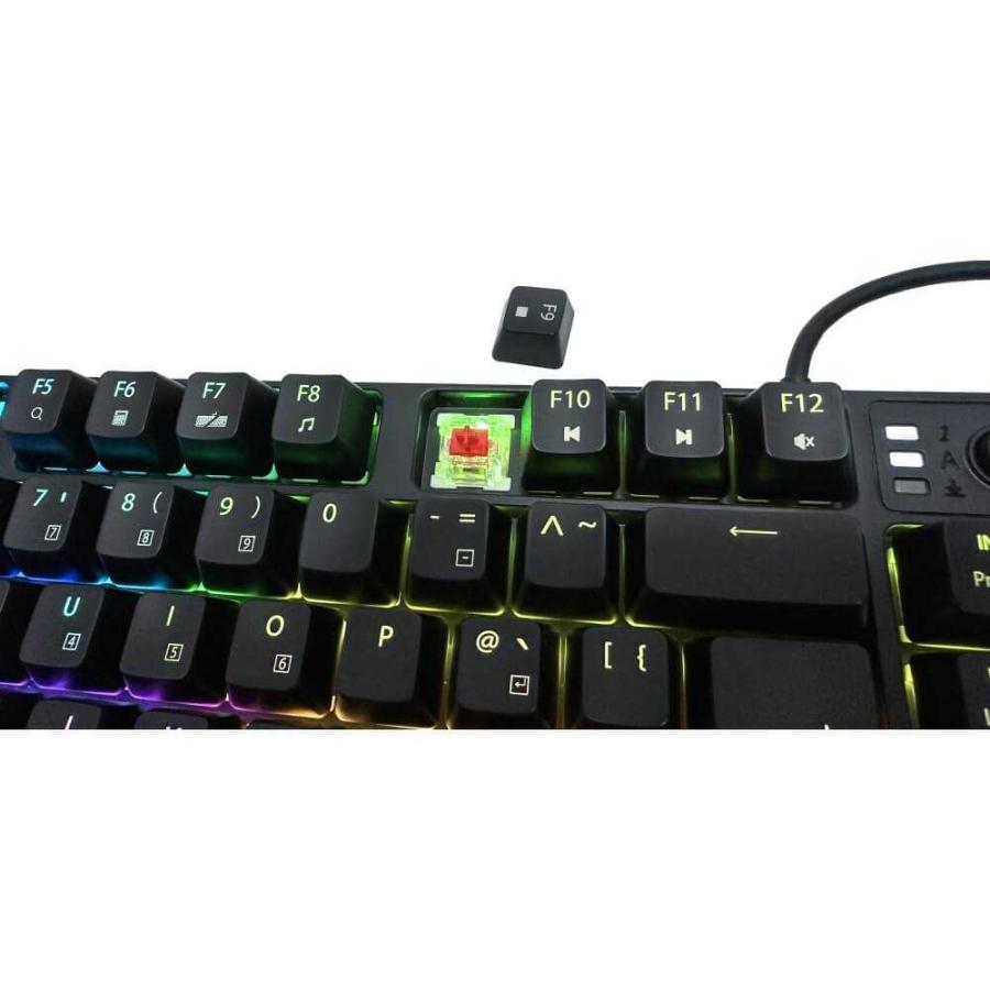 パソコン工房 メカニカルゲーミングキーボード 日本語 赤軸 ブラック
