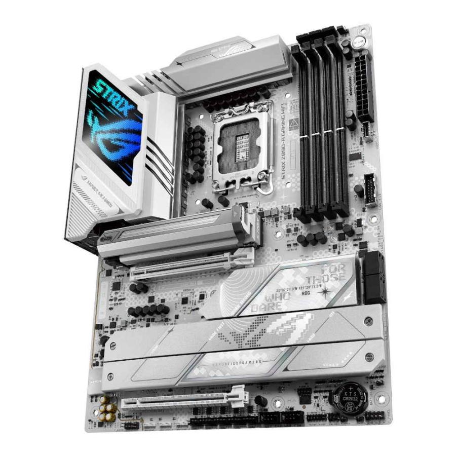 ASUS ROG STRIX Z890-A GAMING WIFI Intel Z890チップセット搭載「ROG STRIX」マザーボード ホワイトの画像