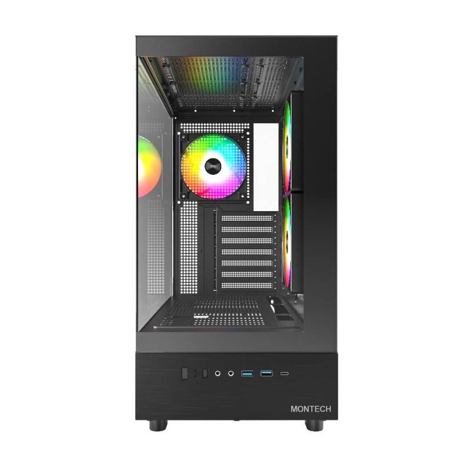 MONTECH XR Black ATXタワー型 PCケース ブラック