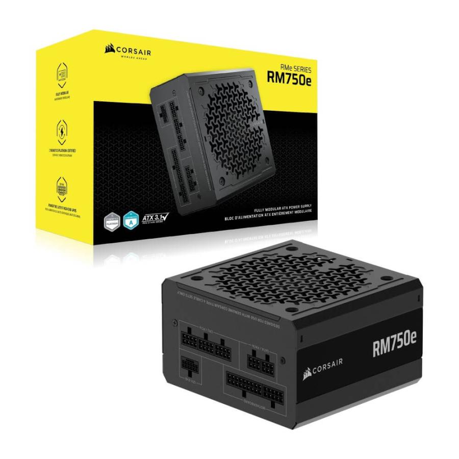 Corsair RM750e 2025 ATX3.1規格準拠・PCIe 5.1 (12V-2x6コネクター