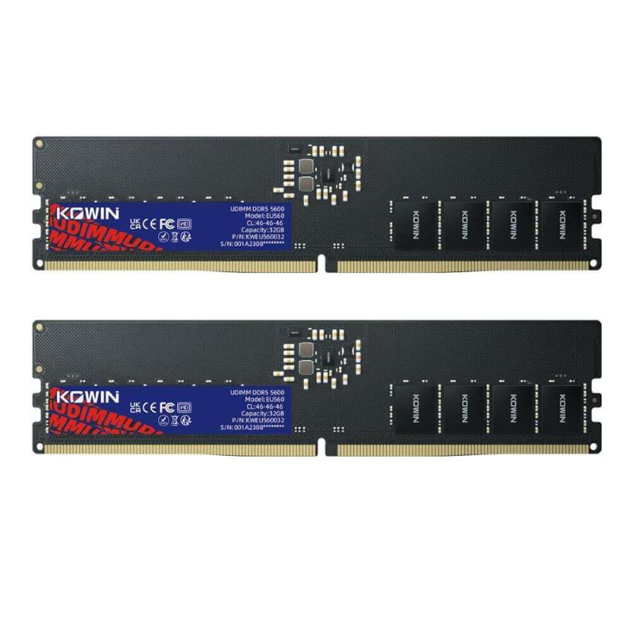 メモリー KOWIN DDR5-5600 EU5600 64GB(32GBx2) KOWIN EU5600 64GB(32GB×2) UDIMM : パソコン工房 Yahoo!店 - 通販