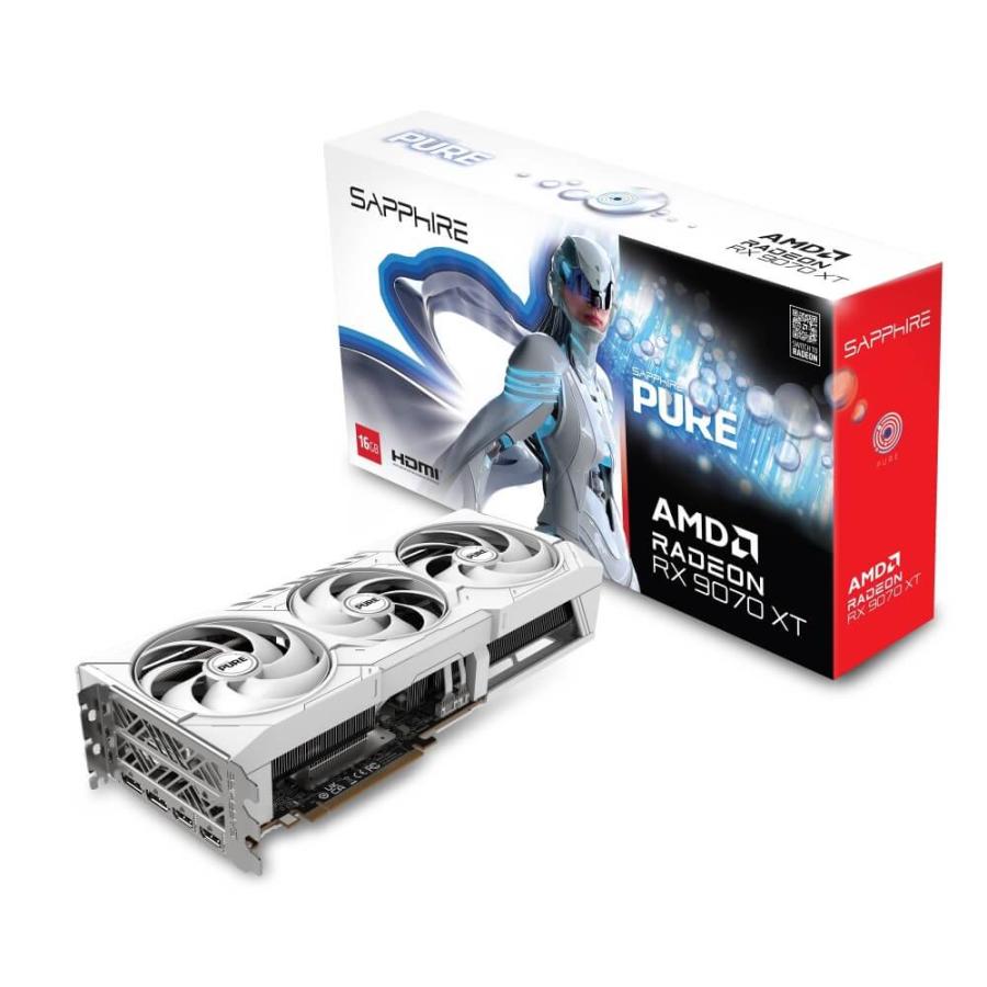 グラフィックボード・グラボ・ビデオカード SAPPHIRE PURE Radeon RX 9070 XT Sapphire PURE AMD Radeon RX 9070 XT 搭載グラフィックカード