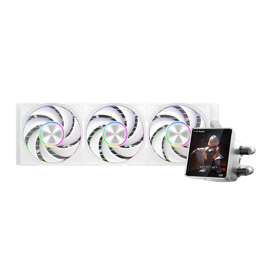 CPS DT360 ARGB Display White PC Cooler 水冷CPUクーラー「DT360-ARGB