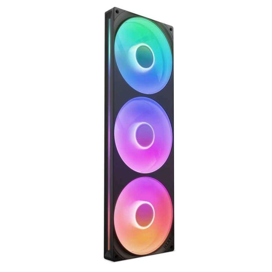 NZXT F420 RGB Core Black シングルフレームユニットにファン3基を統合
