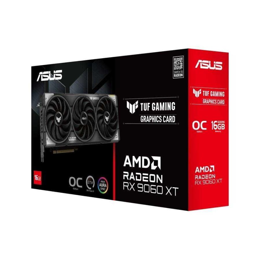 ASUS TUF Gaming Radeon RX 9060 XT 16GB GDDR6 OC Edition 「TUF Gaming」 TUF-RX9060XT-O16G-GAMING
