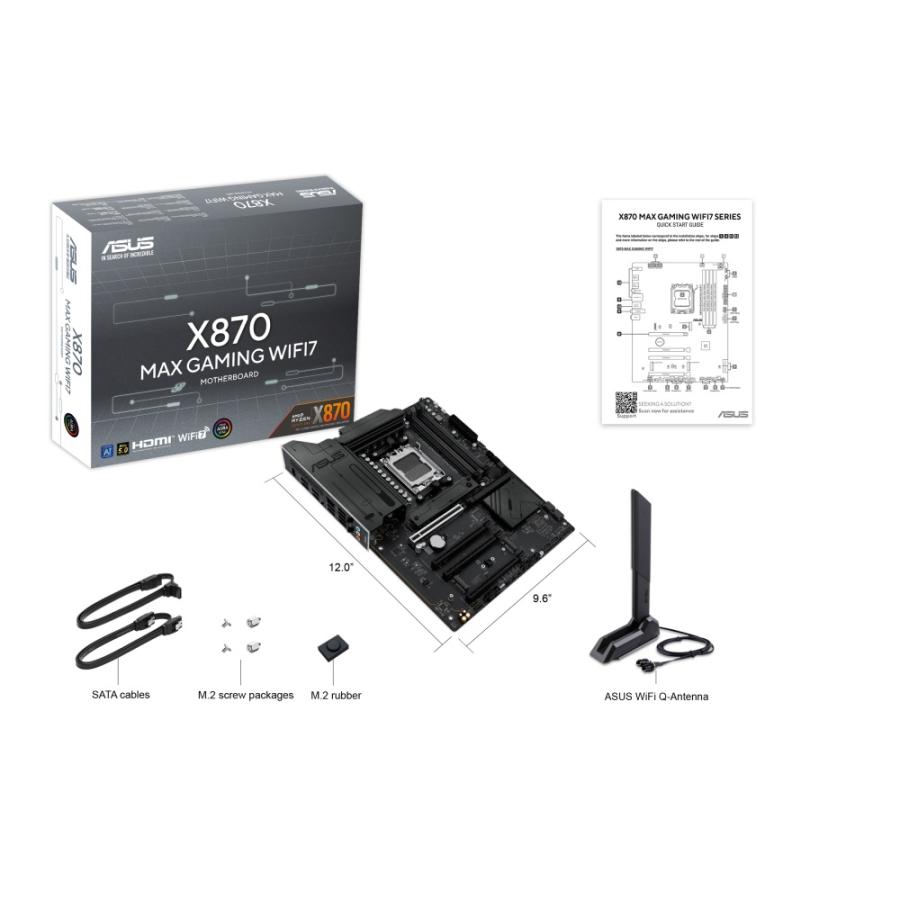 ASUS X870 MAX GAMING WIFI7 (パソコン工房限定モデル) AMD X870チップ