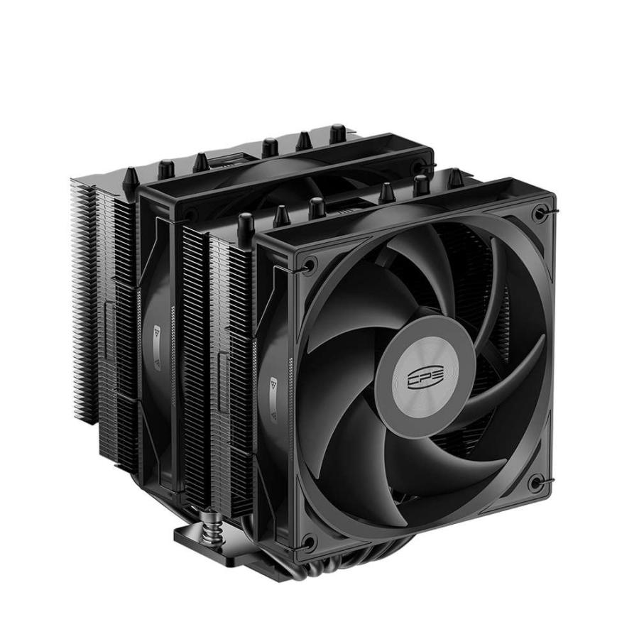 CPS RT620 Black PCCOOLER「CPS」ブランドのツインタワー・サイド