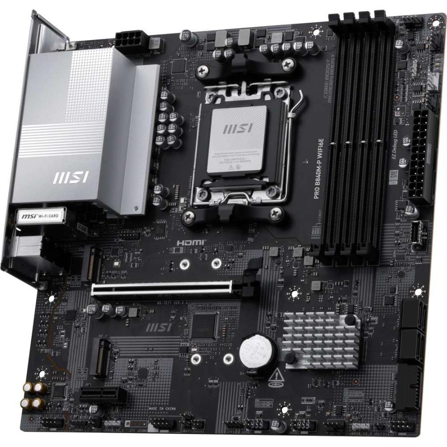 MSI PRO B840M-P WIFI6E AMD B840チップセット搭載、AMD Ryzen 9000
