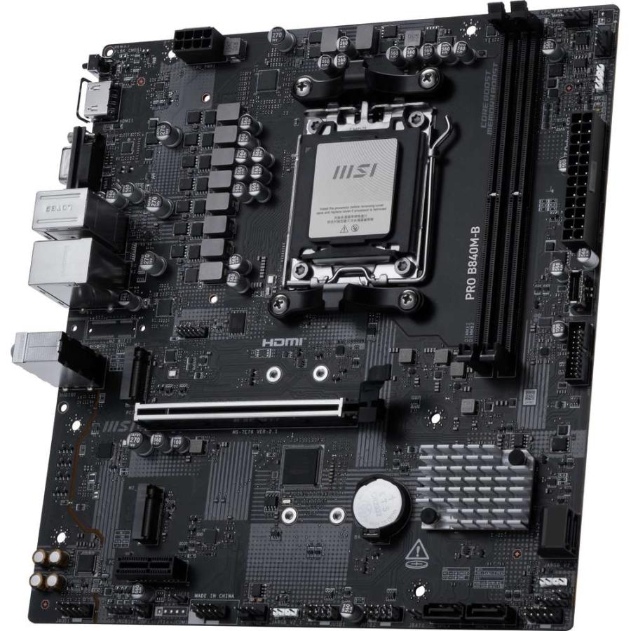 MSI PRO B840M-B (パソコン工房限定モデル) AMD B840チップセット搭載Micro-ATXマザーボード_3