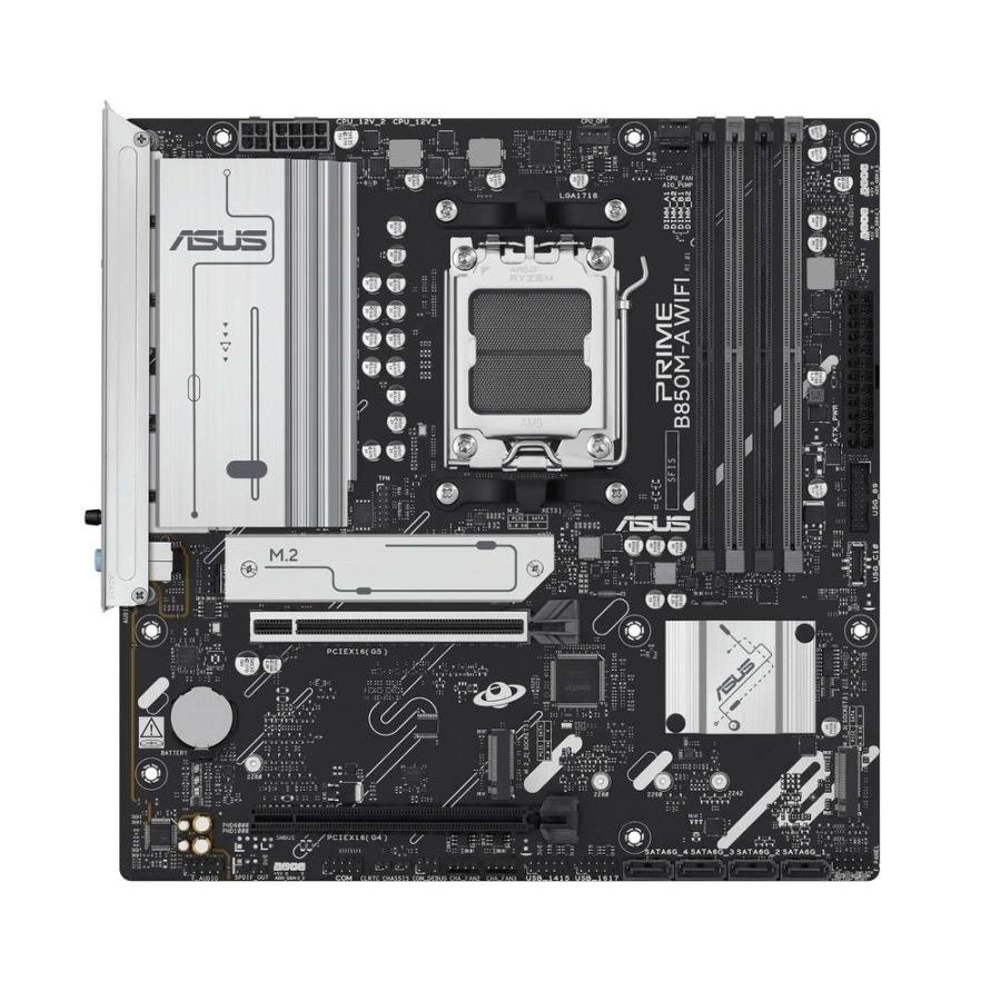 ASUS PRIME B850M-A WIFI-CSM AMD B850チップセット搭載「PRIME」MicroATXマザーボード・ビジネス向けCSMモデル