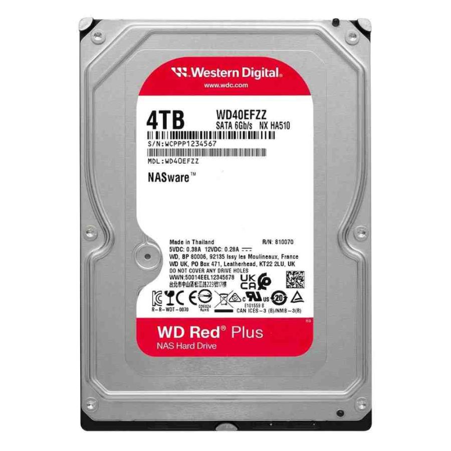 Western Digital WD Red Plus WD40EFZZ : パソコン工房 Yahoo!店