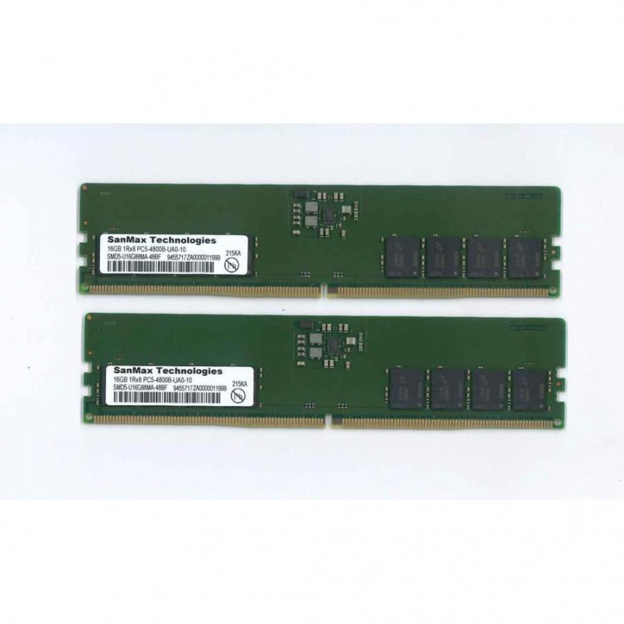 TSU5-U32G88MB-48B-D 32GB(16GBx2)DDR5 メモリ SANMAX UCD5-U32G88MB-48B-D (16GB 2枚組) デスクトップ用メモリ PC5