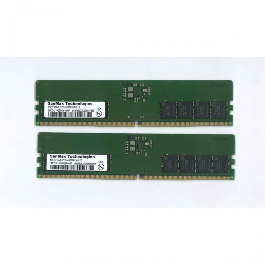 メモリー ARD5-U32G88HB-48B-D SANMAX UCD5-U32G88HB-48B-D (16GB 2枚組) デスクトップ用メモリ PC5